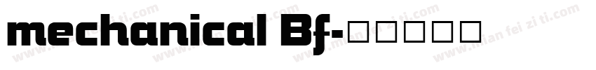 mechanical Bf字体转换